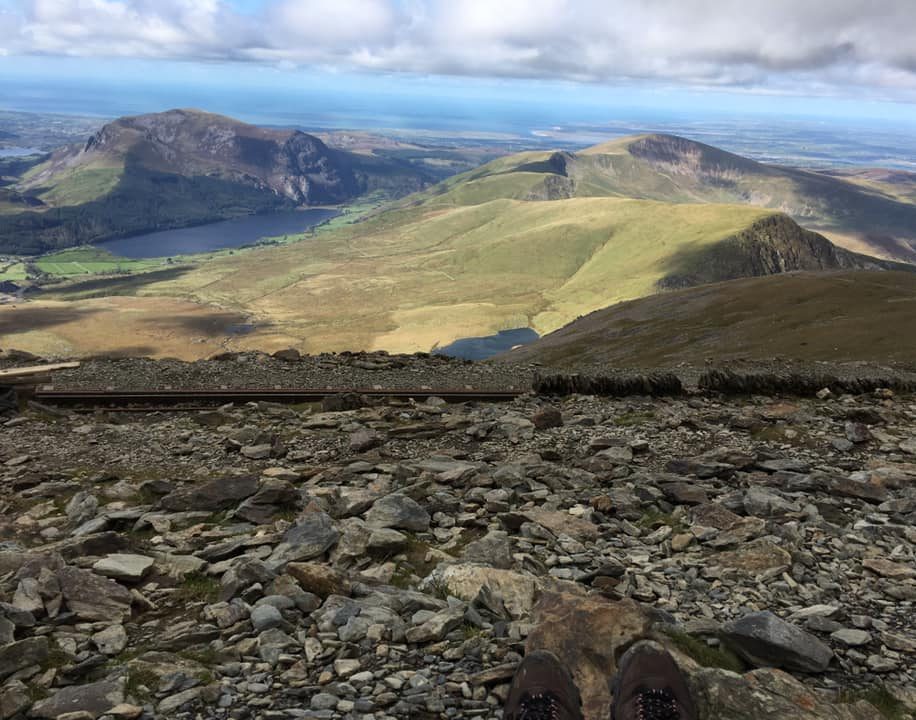 view from snowdon summit