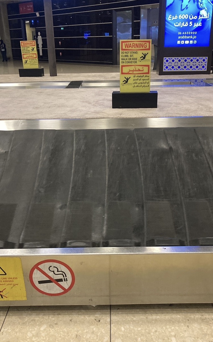 luggage carousel at airport