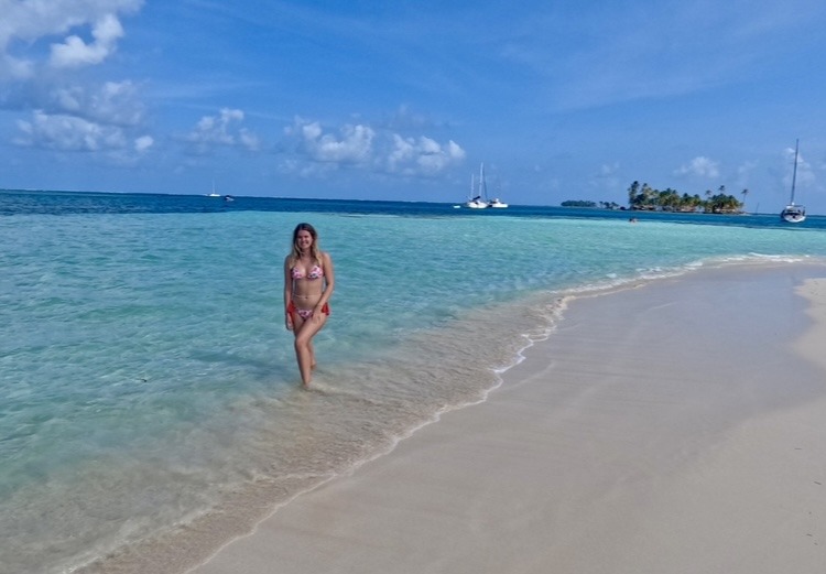 girl in bikini on beach